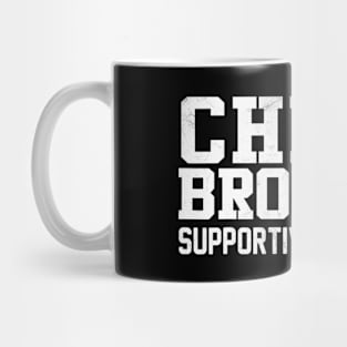 Cheer Brother Supportive But Bored Cheerleader Mug